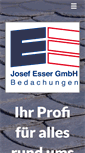 Mobile Screenshot of esser-bedachungen.de