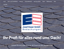 Tablet Screenshot of esser-bedachungen.de
